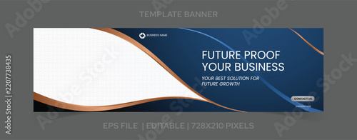 Modern Corporate Banner Template for Empowering Industry Leaders and Business Promotion