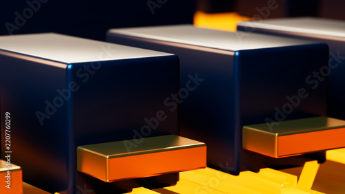 Close-up of black and white piano keys on musical instrument