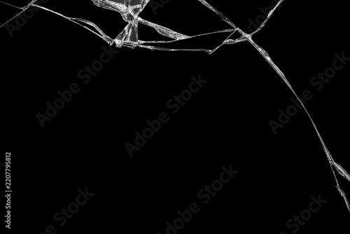 Close-up wrinkles and cracks on LCD screen glass display from smartphone, tablet or monitor from effect smash and fall bumps with detail pattern background, for use as a pattern on tiles or wallpaper