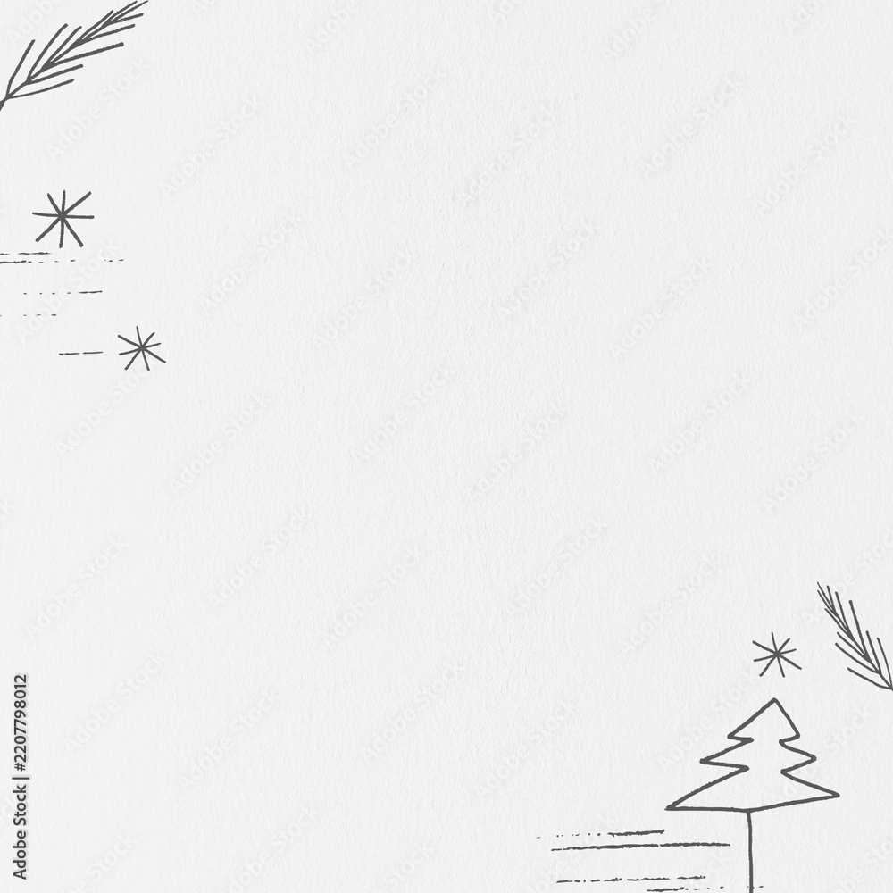 Obraz premium White Christmas social media post background with design space
