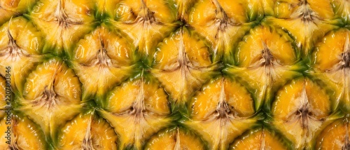 Pineapple Slice Pattern Background