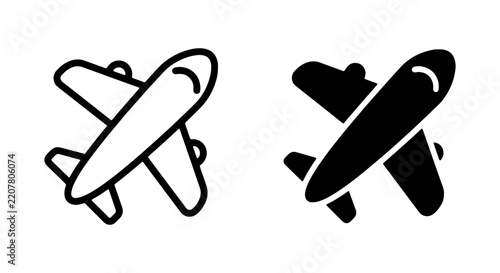 Airplane icons represent air travel and transportation services.