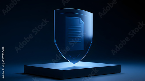 Data Privacy Shield Document Concept