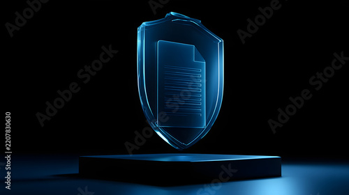 Data Privacy Shield Document Concept