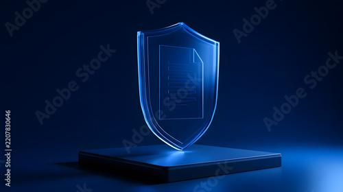 Data Privacy Shield Document Concept
