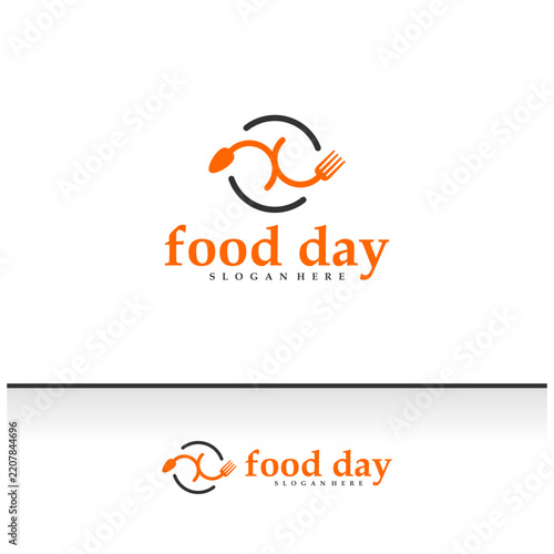Food logo vector template. Creative Spoon and fork logo design concepts