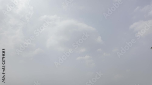 sky with the white cloud calm