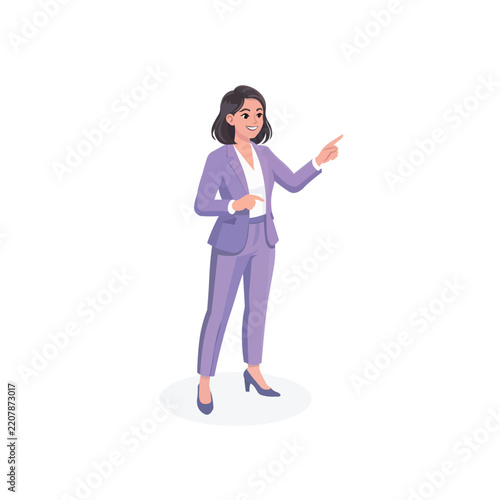 young business woman vector