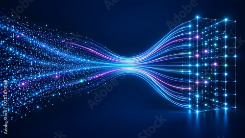 Big Data Stream Converging Chaotic Information Particles into Structured Cubic Network Architecture