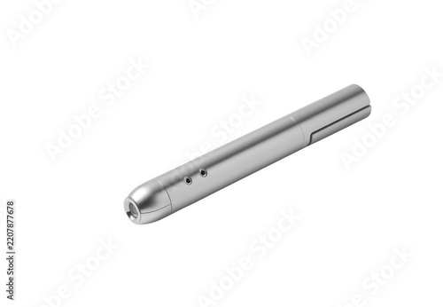 Silver laser pointer for business presentation tool