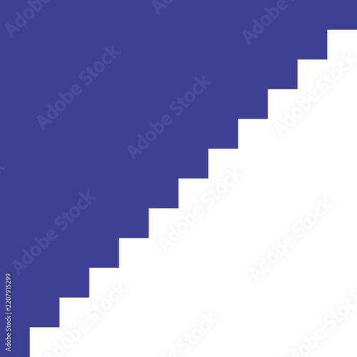 Abstract Geometric Staircase Pattern