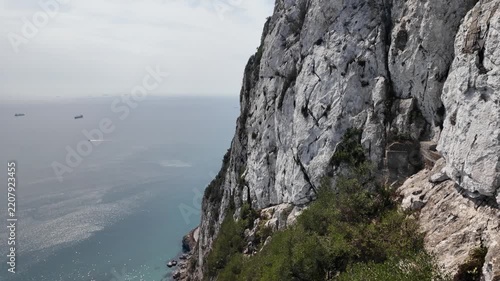 View from the Gibraltar Skywalk overlooking the Mediterranean