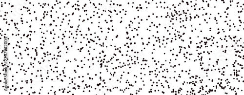 Seamless white pattern with black polka dot confetti particles for minimal abstract background banner design PNG