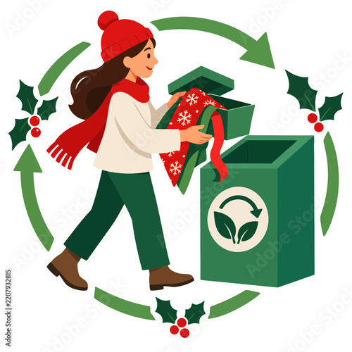Reusable Gift Wrap Deposit Return for Holiday Shopping
