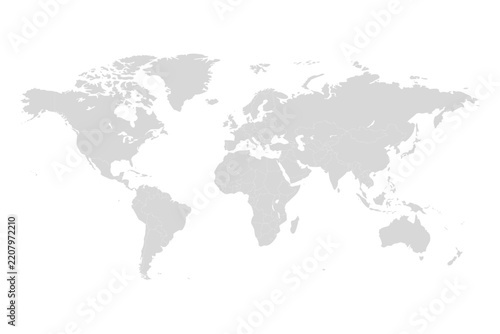 World map vector abstract illustration