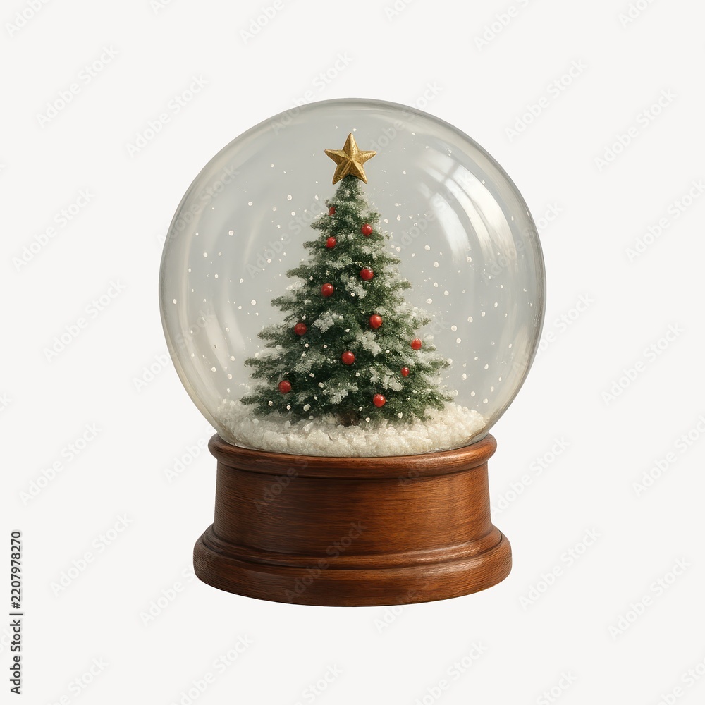 Obraz premium Festive snow globe decoration