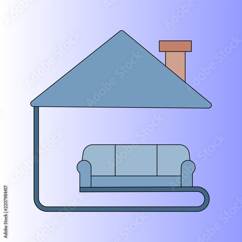 Interior colors icon on white background