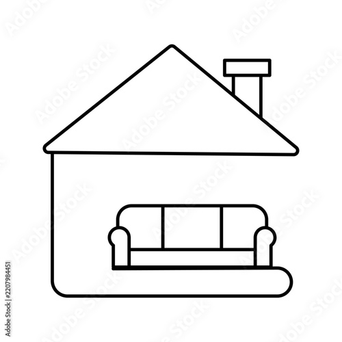 Interior icon on white background
