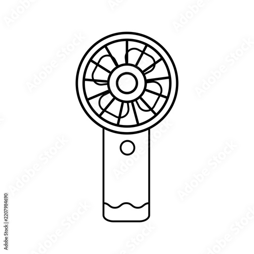 Fan portable icon on white background