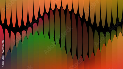 Luxurious Flowing Metallic Geometric Shapes Wave Abstract Background with Rich Gradients