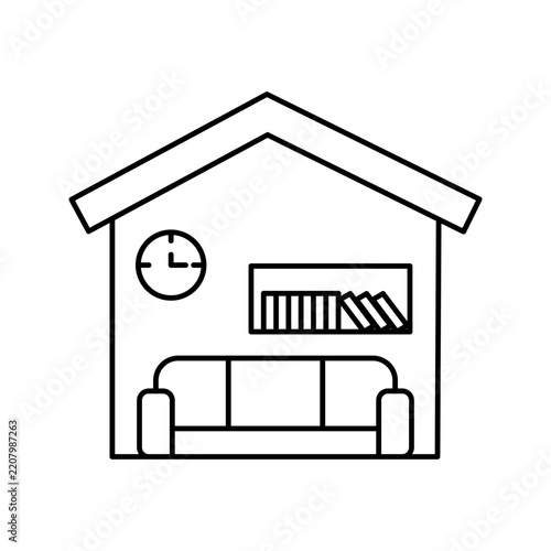 Interior icon on white background