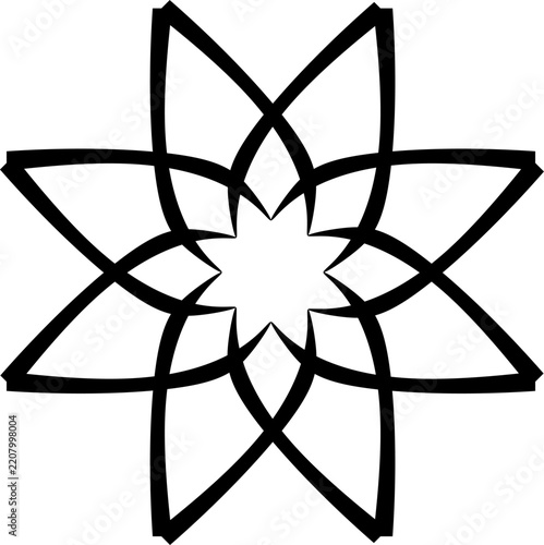 vector illustration of an abstract flower