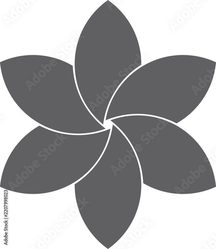 vector illustration of a  logo flower spreng .