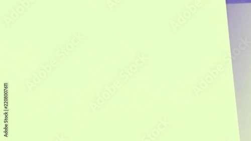 A blank paper page flips through the frame in a realistic transition, offering clean space, natural shadows, and a professional look for presentations and media.