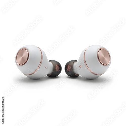 headphones on white background