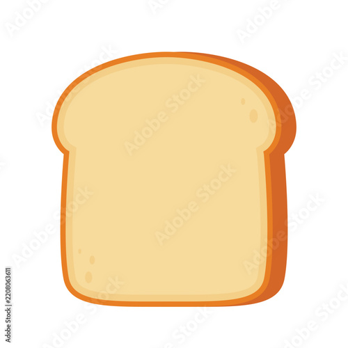 Toast. Bread Vector cartoon illustration icon design. Isolated on white background.