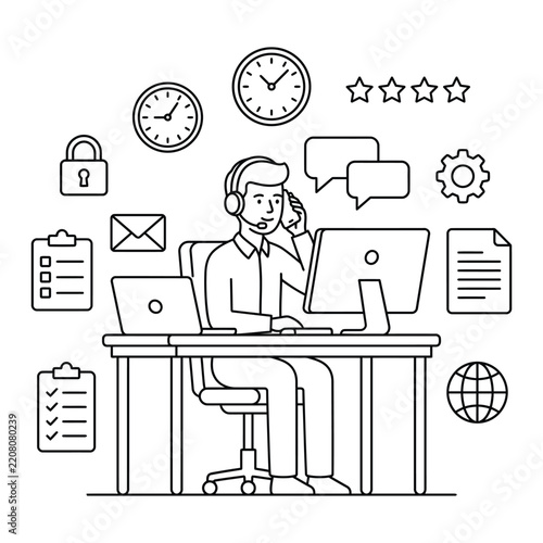Remote Work with Digital Security and Online Business Management