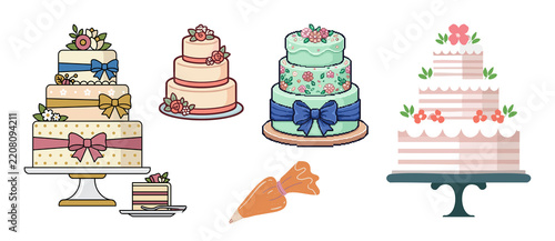  Colorful cakes