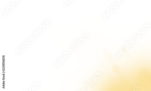Abstract golden light flare effect with soft bokeh circles and glowing rays, isolated on a transparent background, PNG Image