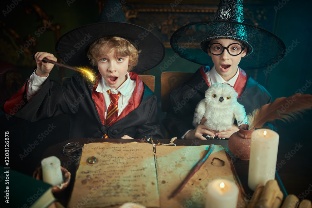 Obraz premium Magical Wizard Lesson