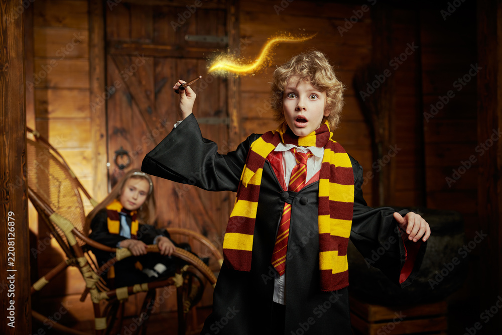 Obraz premium Young Wizard Spell