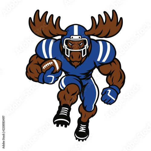 American Football Deer Mascot