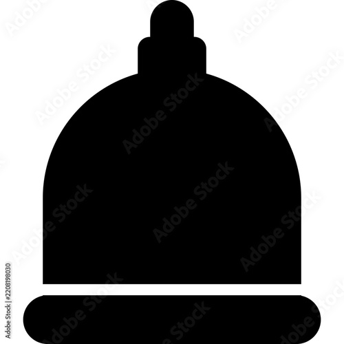 cupping icon illustration design with glyph