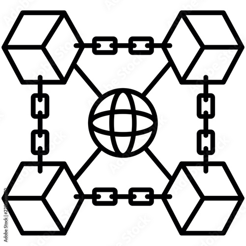 Block Chain Network Icon