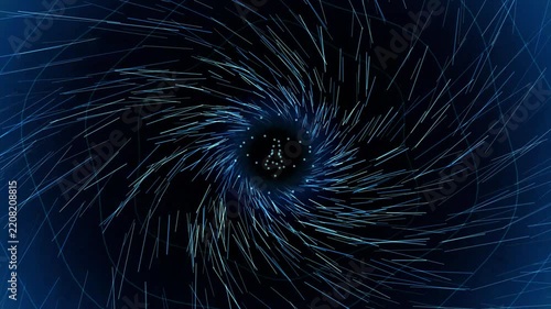 Black Sphere Rotating Smoothly, Transitioning to a White Sphere, Then Back to Black, Looping Animation