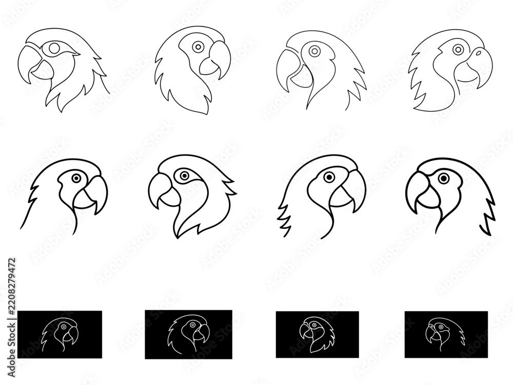 Fototapeta premium Minimal single color bird logo design, simple elegant avian silhouette vector icon for branding.