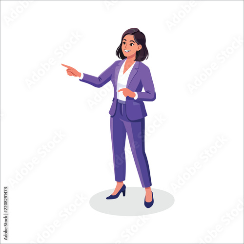 business woman presenting