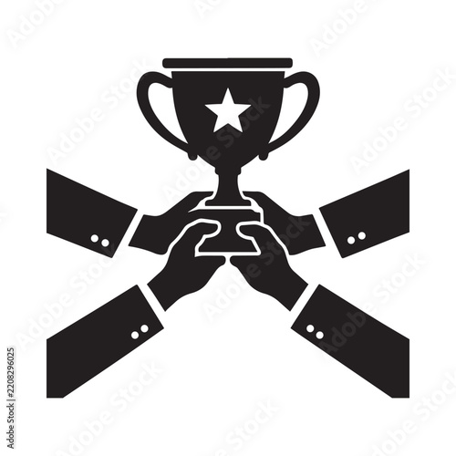 Teamwork Trophy Collaboration Icon