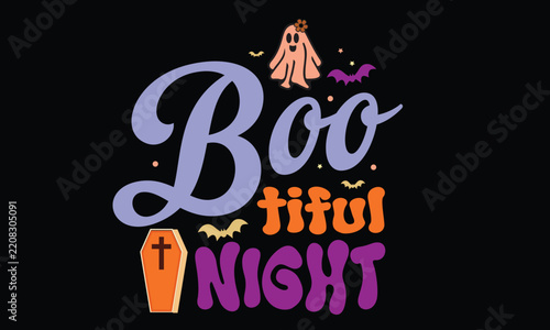 Boo Tiful Night T Shirt Design