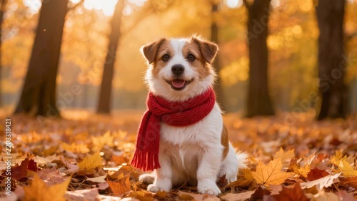 Cozy Jack Russell Terrier-type dog wrapped in a mustard-yellow chunky knitted blanket, gently blinking and breathing while resting peacefully on a soft white surface.