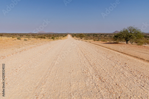 Sur la route de Windhoek à Sesriem, Namibie, Afrique