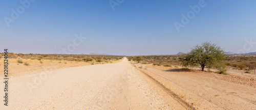 Sur la route de Windhoek à Sesriem, Namibie, Afrique