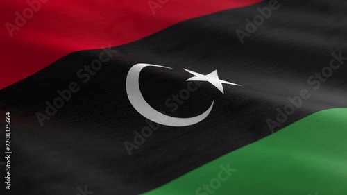 Libya - waving flag loop