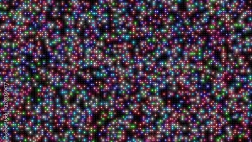 Panel de luz con destellos de colores