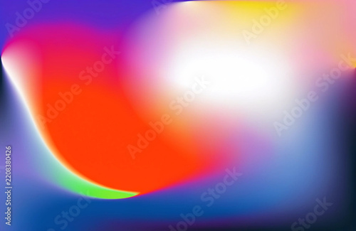 Abstract glowing shapes with vibrant colors and light effects for modern art.