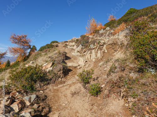Herbstwanderung am Hirzer bei Meran in Südtirol